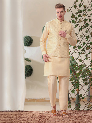 PRO ETHIC Men Kurta Pant Ethnic Jacket Set