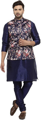 ABH Lifestyle Men Kurta Pyjama Ethnic Jacket Set