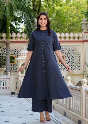 Yash Gallery Women Kurta Palazzo Set