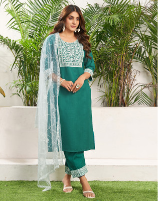 Skylee Women Kurta Pant Dupatta Set