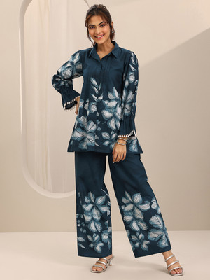 LIBAS Women Shirt Palazzo Set