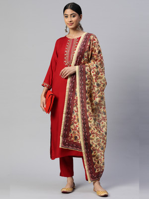 VBUYZ Women Kurta Pant Dupatta Set