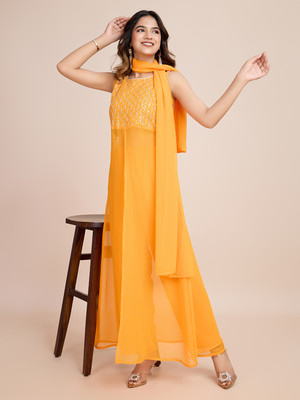 AMALAK Women Kurta Pant Dupatta Set