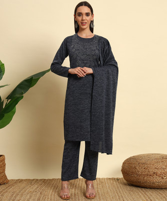 ZEPPI Women Kurta Palazzo Dupatta Set