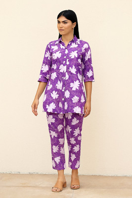 UNSTICH Women Ethnic Top Pant Set