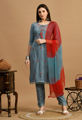 HouseOfCommon Women Kurti Pant Dupatta Set