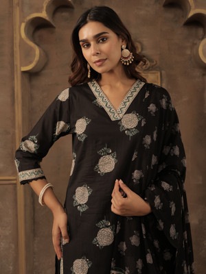 Indo Era Women Kurta Pant Dupatta Set