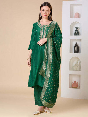 Fashor Women Kurta Pant Dupatta Set