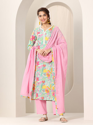 LIBAS Women Kurta Pant Dupatta Set