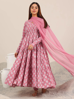 LIBAS Women Kurta Churidar Dupatta Set