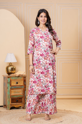 TOULIN Women Kurta Palazzo Set