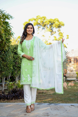 kumar creation Women Kurta Pant Dupatta Set