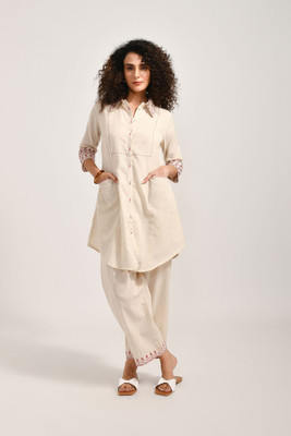 MEERABELLA Women Ethnic Top Pant Set