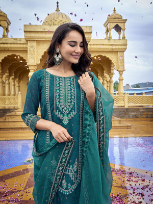 Royal Export Women Kurta Pant Dupatta Set