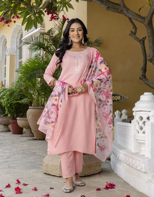 NAVLIK Women Kurta Pant Dupatta Set