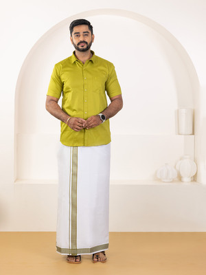 Ramraj Cotton Men Shirt Dhoti Set