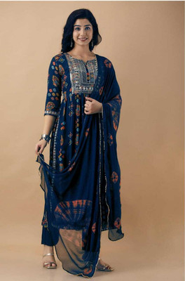 Ras Traders Women Kurti Pant Dupatta Set