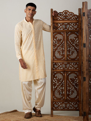 VASTRAMAY Men Kurta Patiala Set