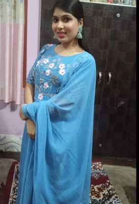 AMALAK Women Kurti Palazzo Dupatta Set