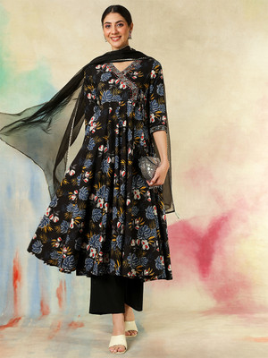 KIMAYRA Women Kurta Palazzo Dupatta Set