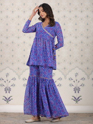 Ode by House of Pataudi Women Kurti Sharara Set