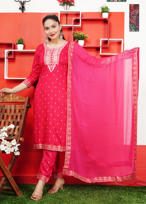 Quick Fab Women Kurta Pant Dupatta Set