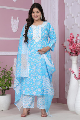 JC4U Women Kurta Pant Dupatta Set