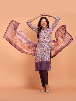 DISHWA FASHION Embroidered, Self Design Kurta, Trouser/Pant & Dupatta Set