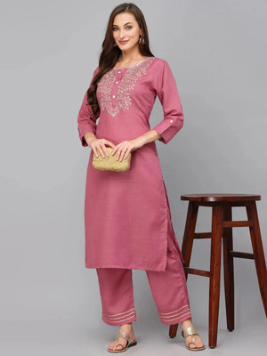 PILUDI Women Kurta Palazzo Dupatta Set