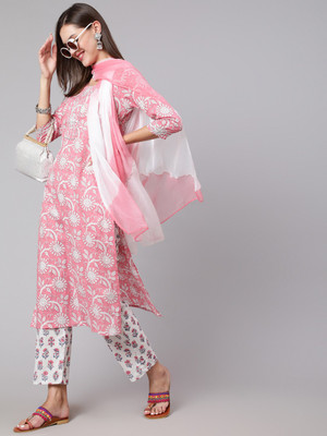 GLAM ROOTS Women Kurta Pant Set