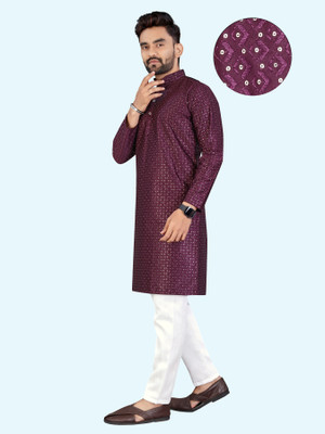 TRYPRO Men Kurta Pyjama Ethnic Jacket Set