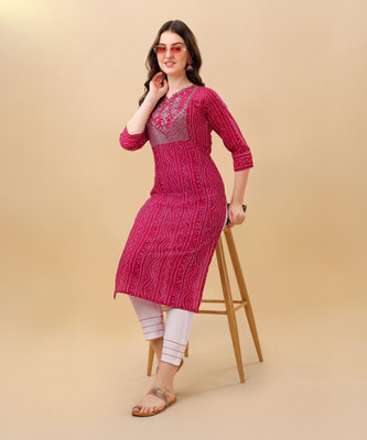 TRAHIMAM Women Kurti Pant Set