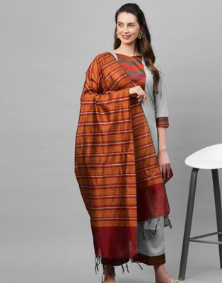 CreationRajvi Self Design Kurta, Palazzo & Dupatta Set