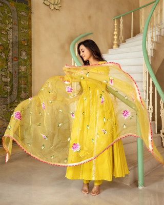 METRO-FASHION Women Kurta Pant Dupatta Set