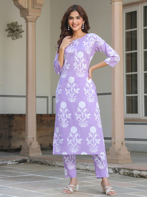 Janasya Women Kurta Pant Set