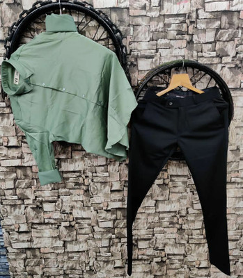 DHINGLI CREATION Men Shirt Pant Ethnic Jacket Set