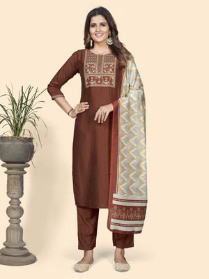 VBUYZ Women Kurta Pant Dupatta Set