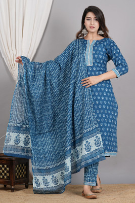 ZOYOTO Women Kurta Pant Dupatta Set