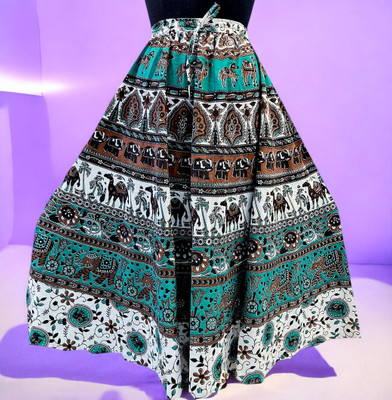 MF CREATION Printed Women Flared Multicolor Skirt