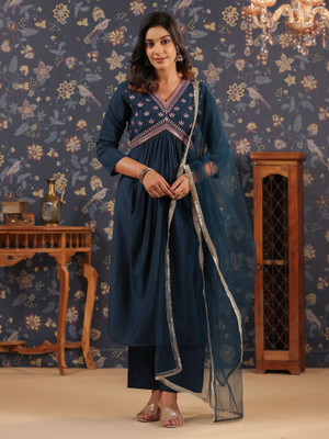 SHREESHA ENTERPRISE Women Kurta Pant Dupatta Set
