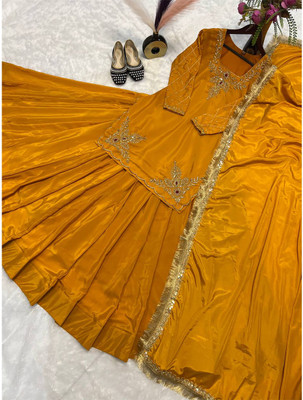 HummerTex Women Ethnic Top Sharara Dupatta Set