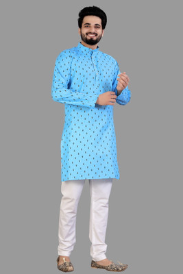 MENTIFIC Men Kurta Pyjama Set