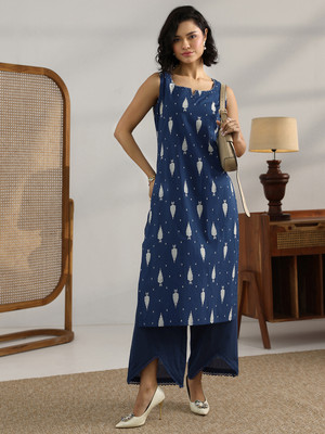 LIBAS Women Kurta Palazzo Set