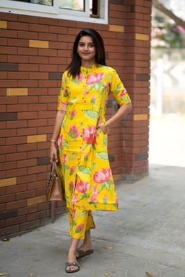 DIVACREATION Women Kurta Pant Set