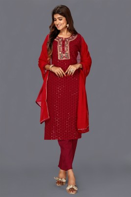 Feminaari Women Kurta Pant Dupatta Set