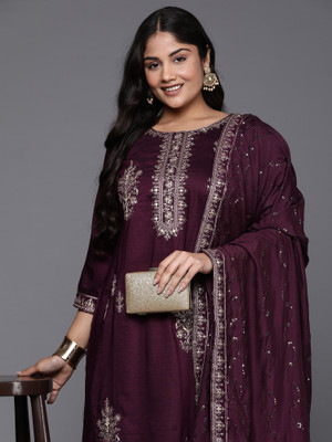 Indo Era Women Kurta Pant Dupatta Set