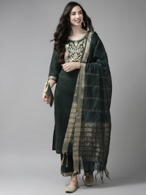 Indo Era Women Kurta Palazzo Dupatta Set