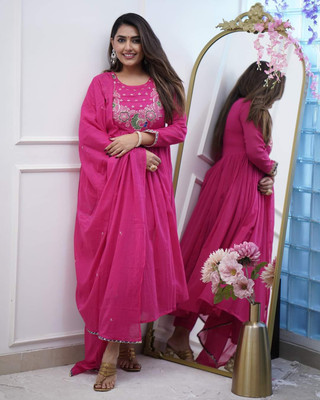 Shanti Creation Embroidered Kurta, Trouser/Pant & Dupatta Set