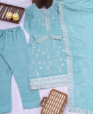 trups shop Women Kurta Pant Dupatta Set