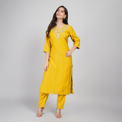 eiraloom Women Kurta Pant Dupatta Set
